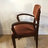 Vintage bridge armchair art Deco