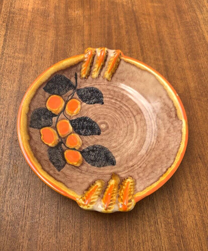 Corbeille à fruits en céramique allemande vintage de Zeller Keramik