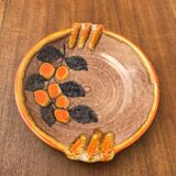 Corbeille à fruits en céramique allemande vintage de Zeller Keramik