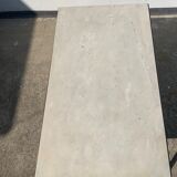 Rectangular bronze and marble coffee table