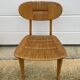 Série de 4 chaises paillées 1950 Roger landault  éditeur robert sentou