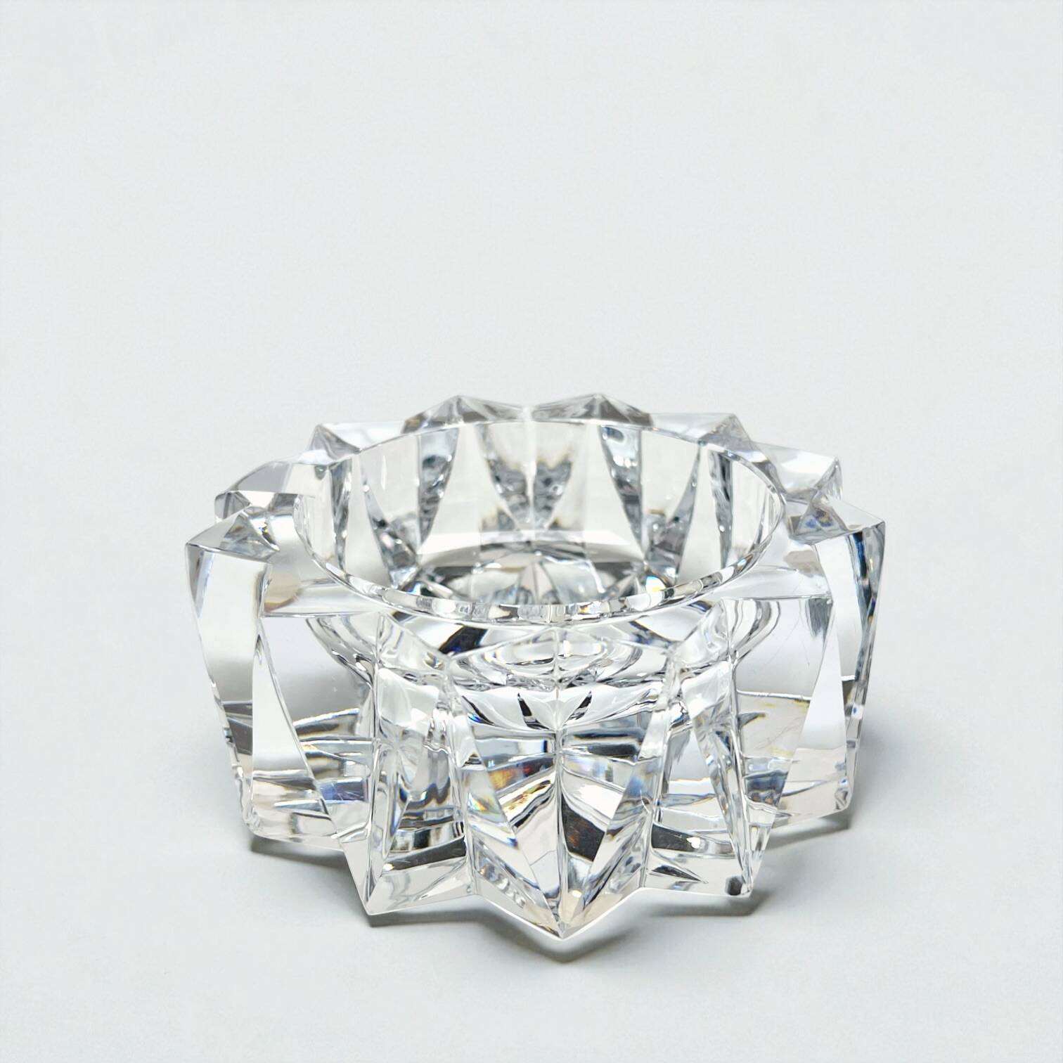 Cendrier en cristal de Sèvres, Années 70