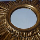 Mirror soleil golden wood 60/70