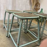 Series of 4 vintage stools