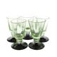 Ensemble de cinq verres, Art Déco, verre, Pologne, années 1930