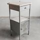 Secessionist furniture in marble and nickel-plated brass