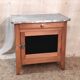 Parisian buffet in solid wood and enamelled sheet metal - mid 20th century.