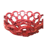 Corbeille à fruits dentelée et torsadée