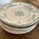 Set of 8dessert plates mismatched Iron Earth XIXth