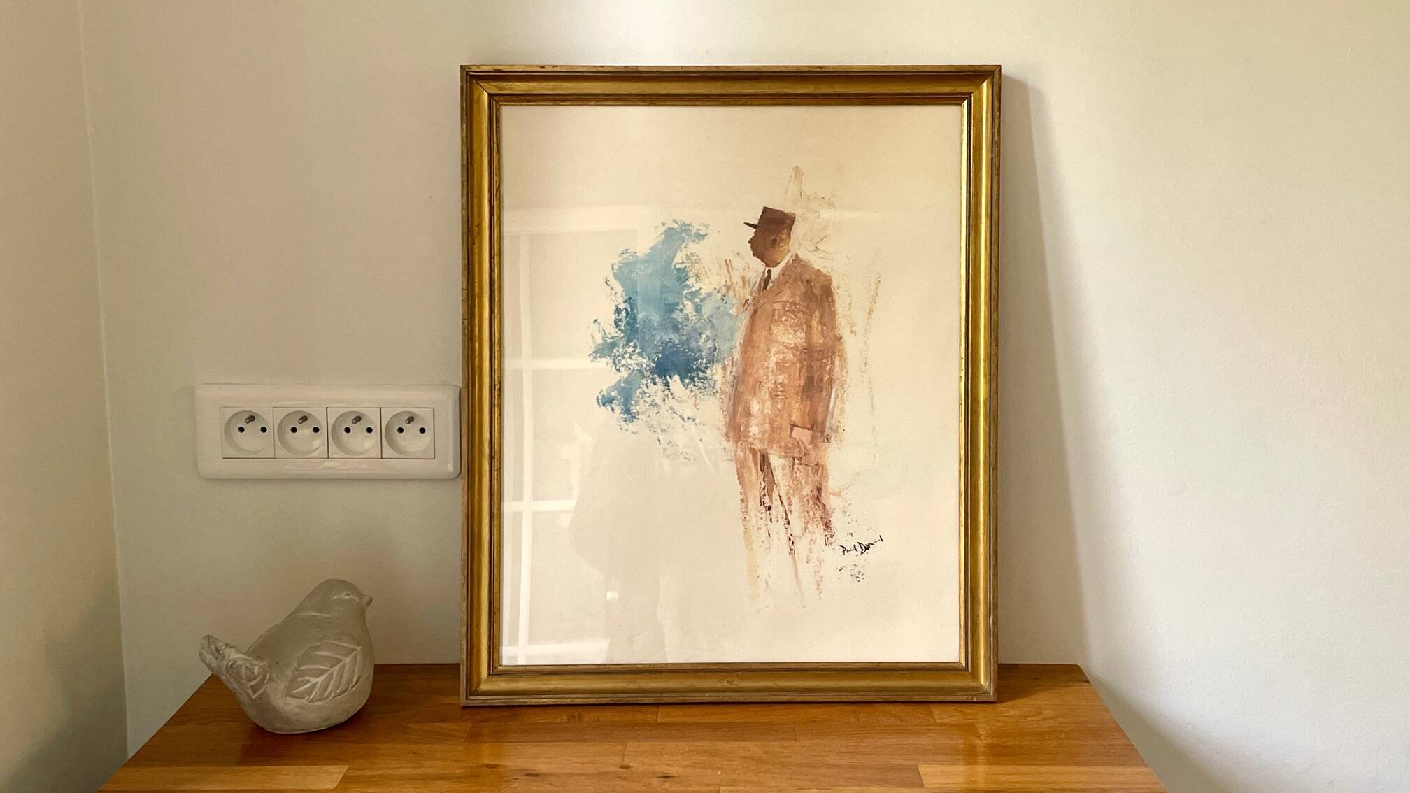 Illustration on vintage paper