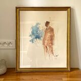 Illustration on vintage paper