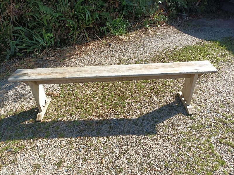 Solid wood farm bench patinated dp 08233210