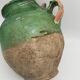 Old green glazed earthenware jam pot France 19th century