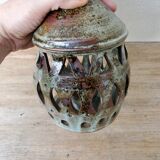Signed sandstone lantern candle holder