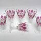 6 red wine glasses VMC Reims Harlequin