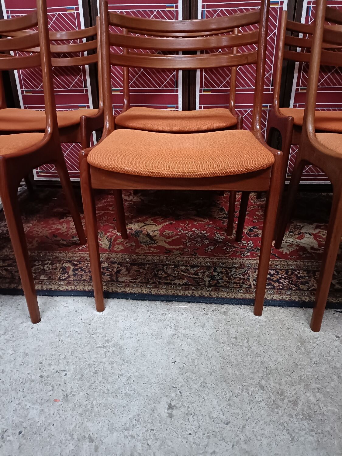 6 Scandinavian chairs by KS Møbler, 1960s