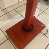 Leather floor lamp
