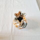 Deruta Crystal Vase by Nazareno Picciotti handcrafted in the 80s