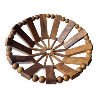 Wooden fruit bowl