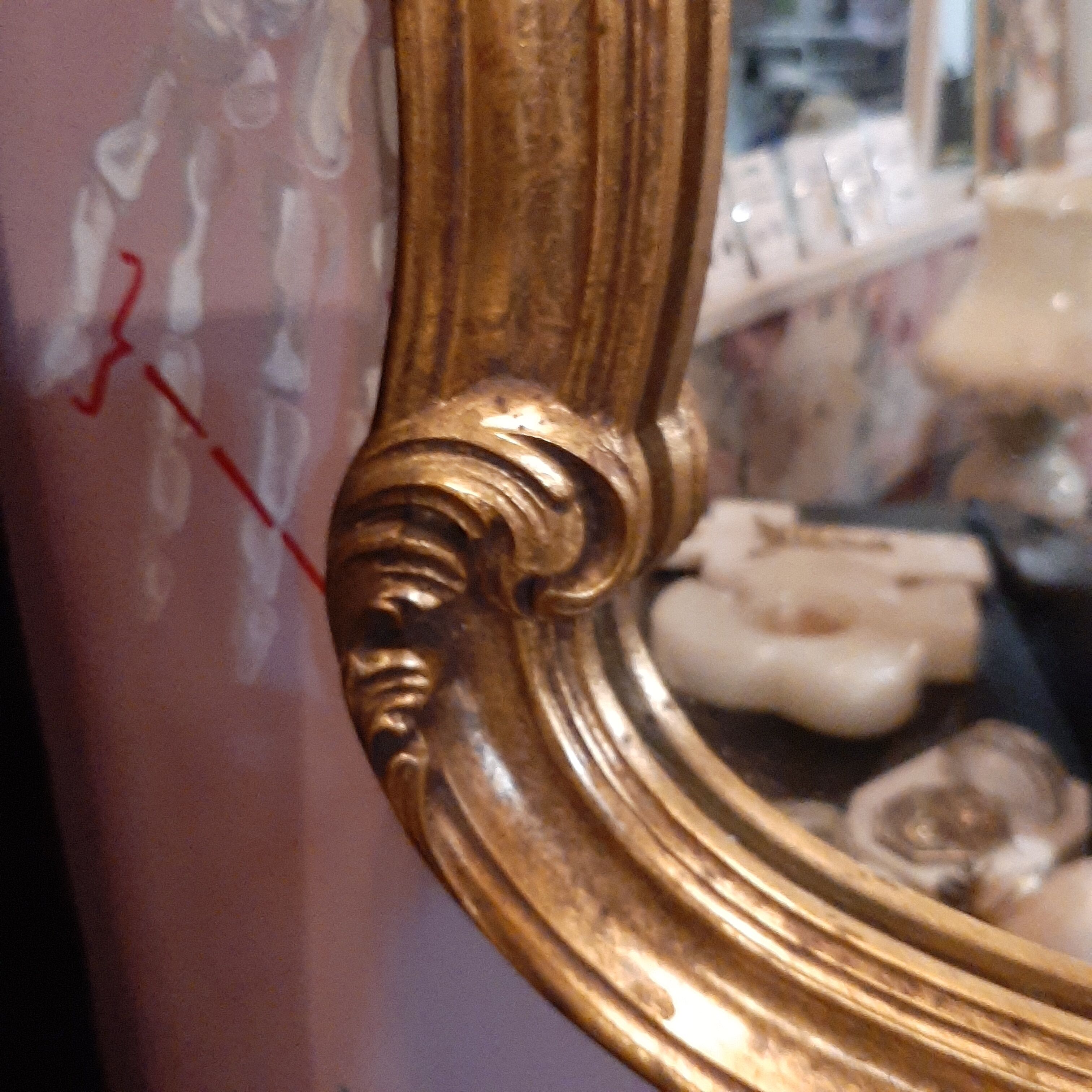 Miroir fin XIXe 77x69cm