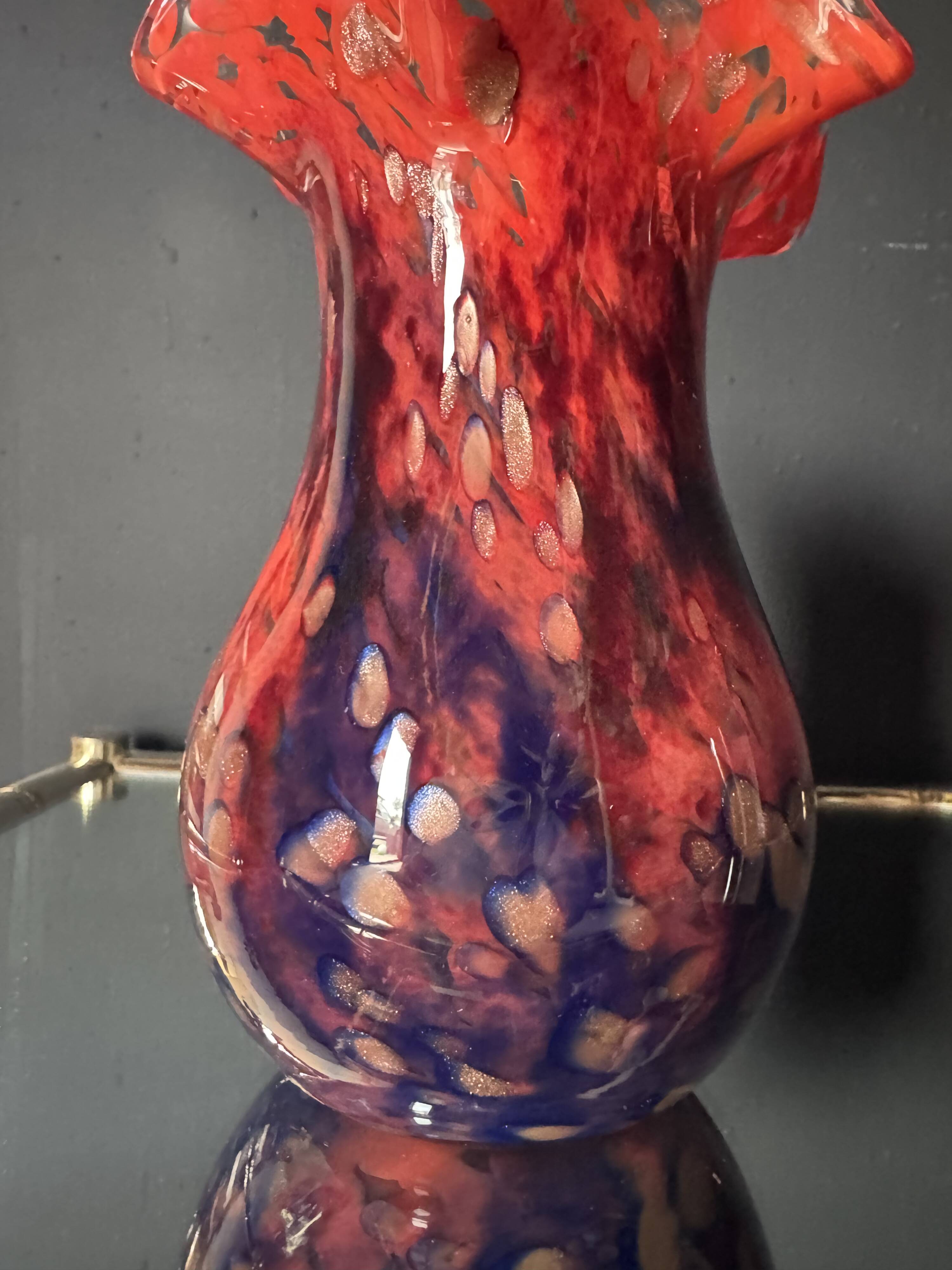 Vase verre de Murano années 70