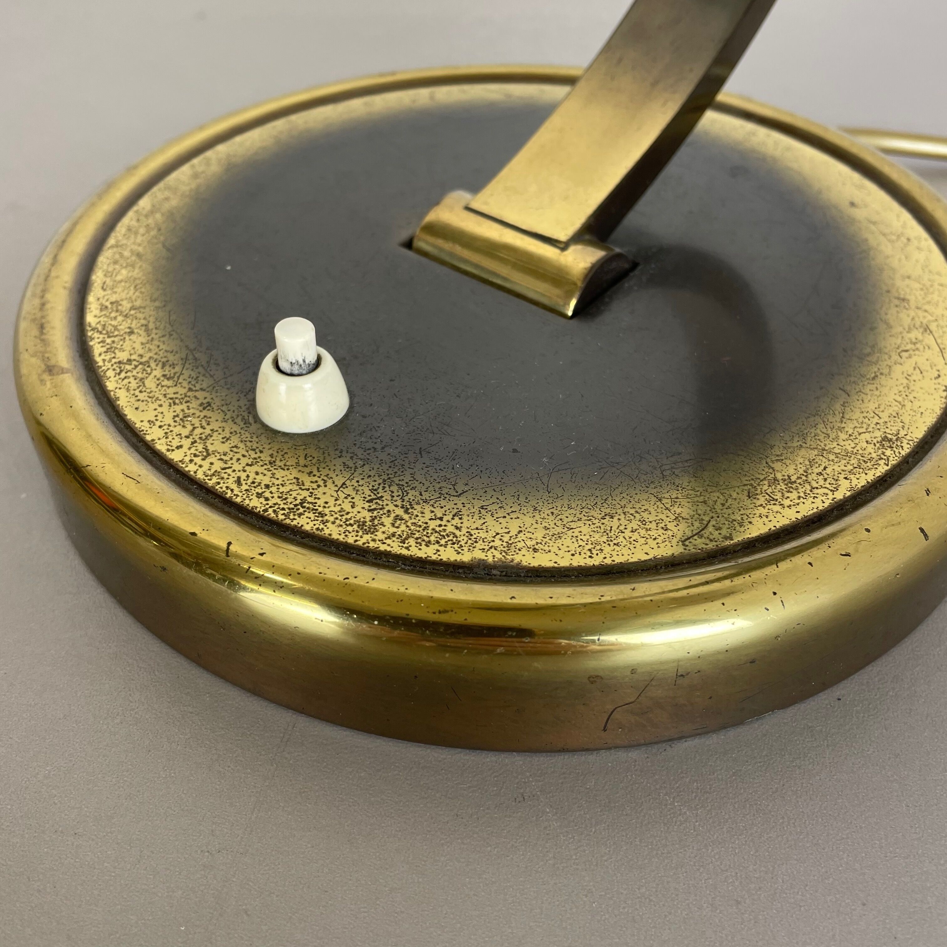 German Brass Kaiser Idell 6751 Bauhaus Desk Light Christian Dell, Germany, 1950s