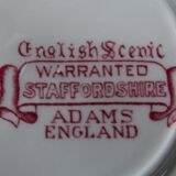 Service faience adams red 81 pieces