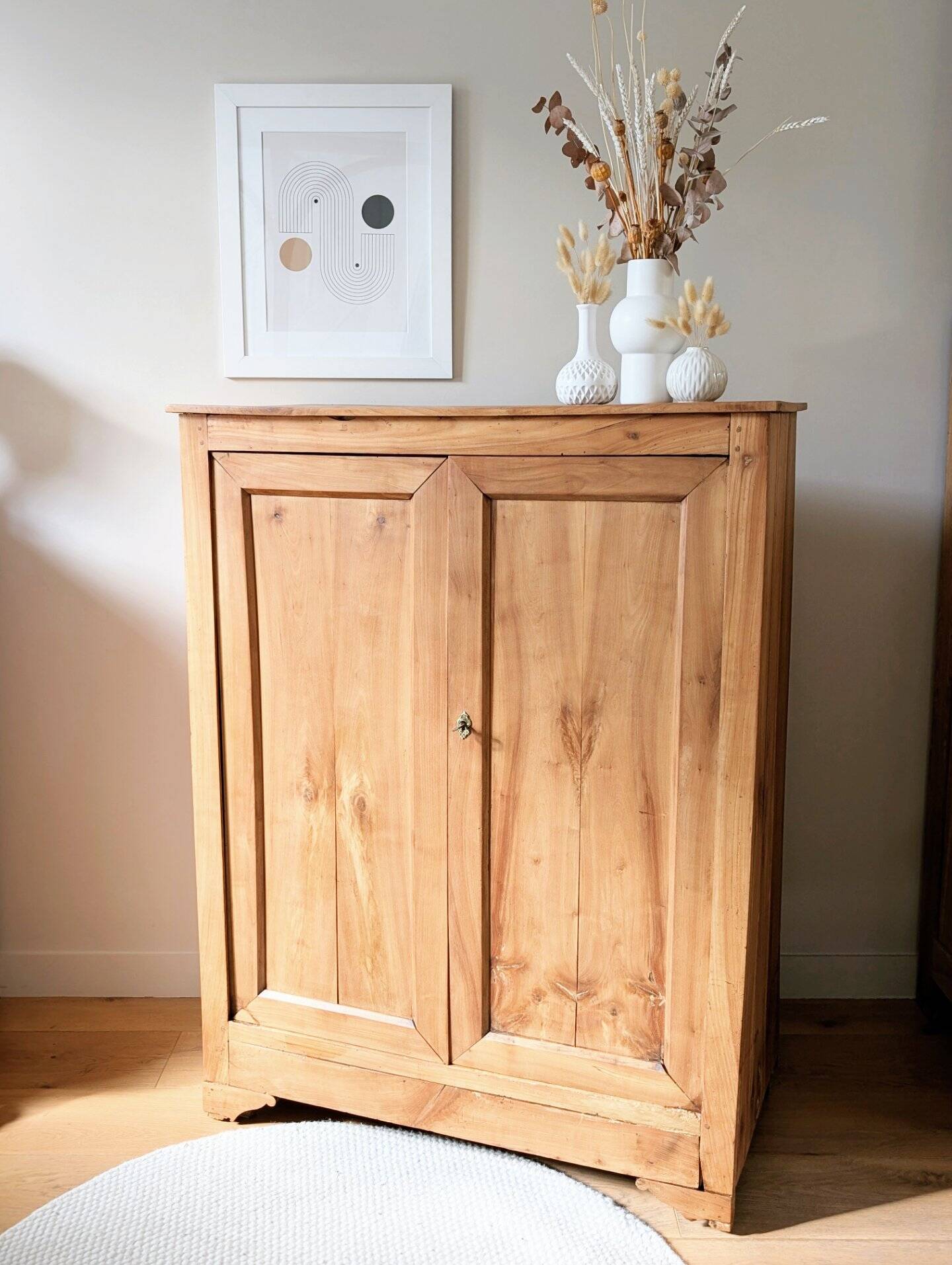 Antique solid wood sideboard