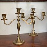 Pair of brass candlesticks