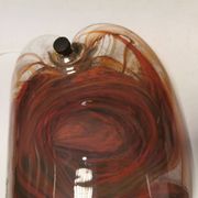 Two wonderfully crafted glass wall lamps designed by per lutken for holmegaard glassworks 1978