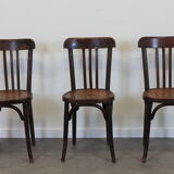 Series of 3 bistro chairs