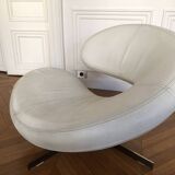 Roche Bobois Cloud Armchair White Leather