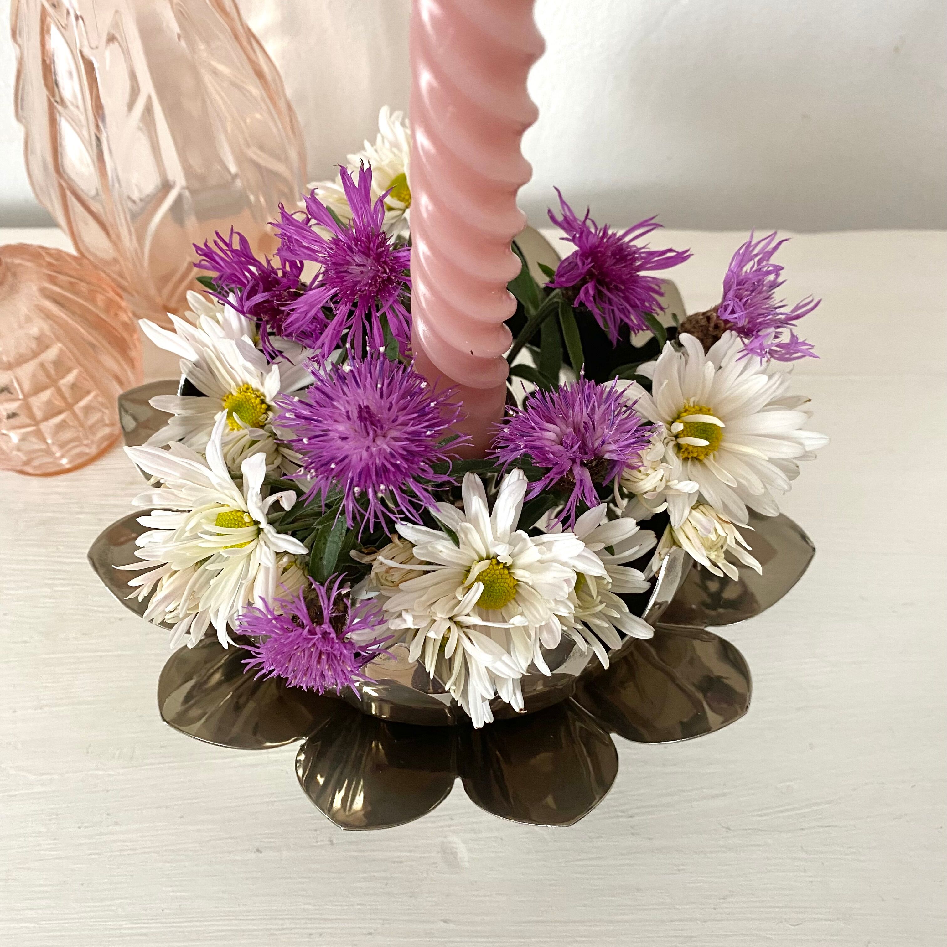 Candlestick stings flowers , lotus flower 80s