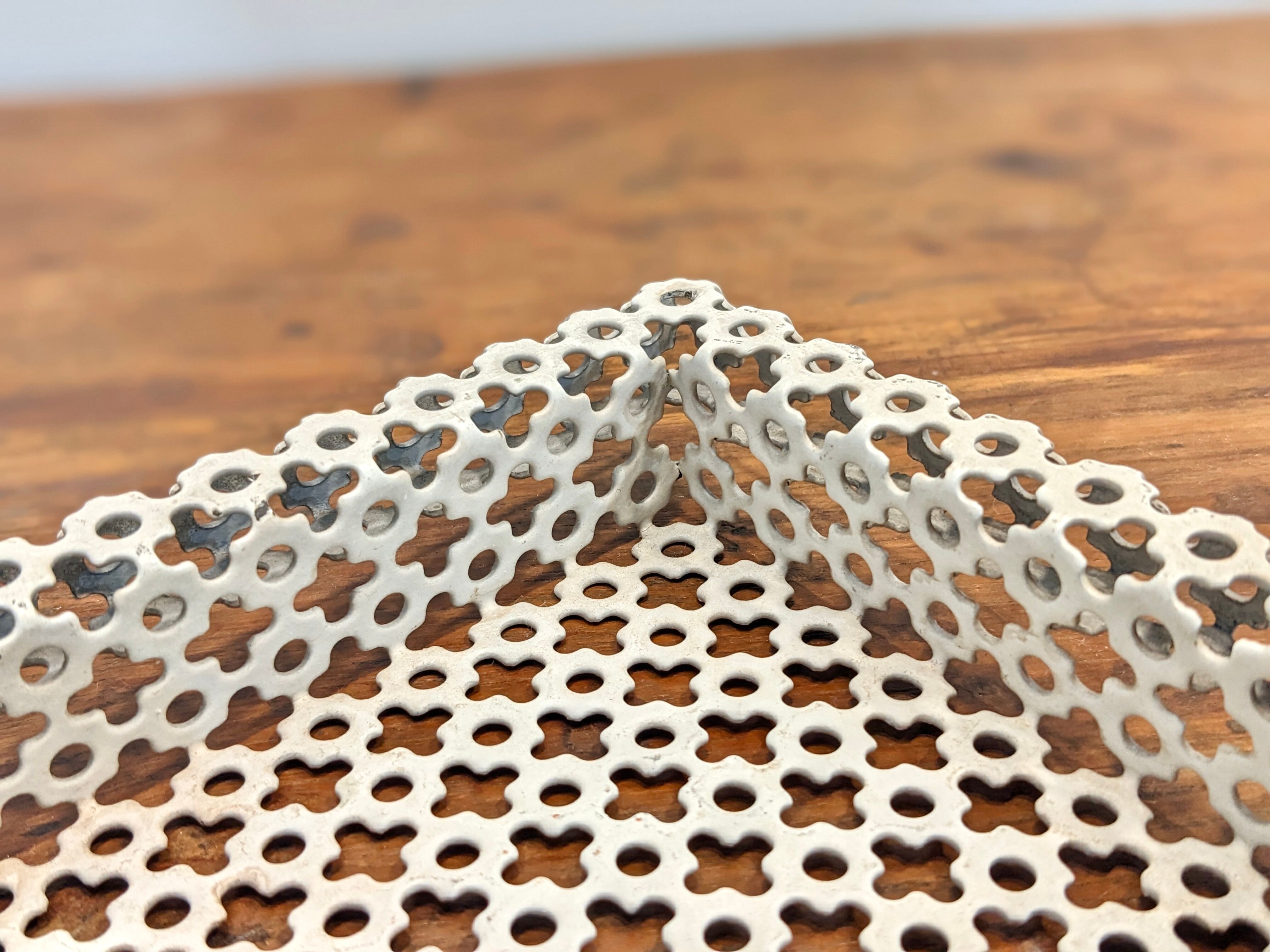 Top in white lacquered metal mathieu mategot