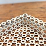 Top in white lacquered metal mathieu mategot