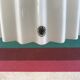 Former scandinavian design hanging opaline white draped made vintage hand