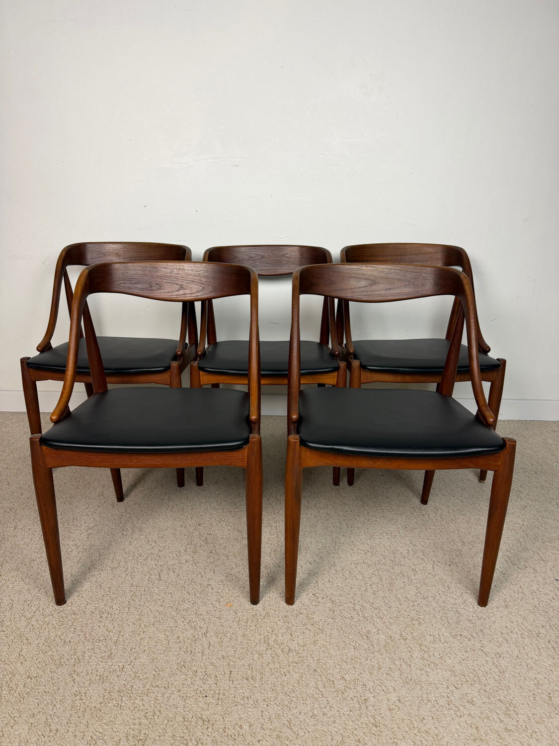 Scandinavian teak chairs – attributed to Johannes Andersen