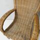 old rattan armchair for children