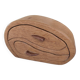 Carved wooden box in the shape of a small piece of furniture - handmade