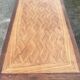 Large extendable table, marquetry, oak, vintage, 1950s