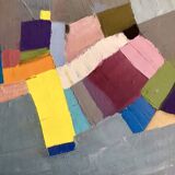 Abstract Oil Painting with Knife