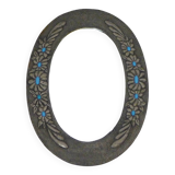 Oval Flower Mirror