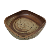 High-sided dish in pyrite stoneware by Charles Gaudry