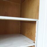Vintage Parisian wardrobe re-enchanted in pearl gray with waxed finish.