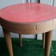 Tabouret Baumann XX hetre and red formica