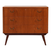 Commode scandinave en teck et acajou des années 1950/60