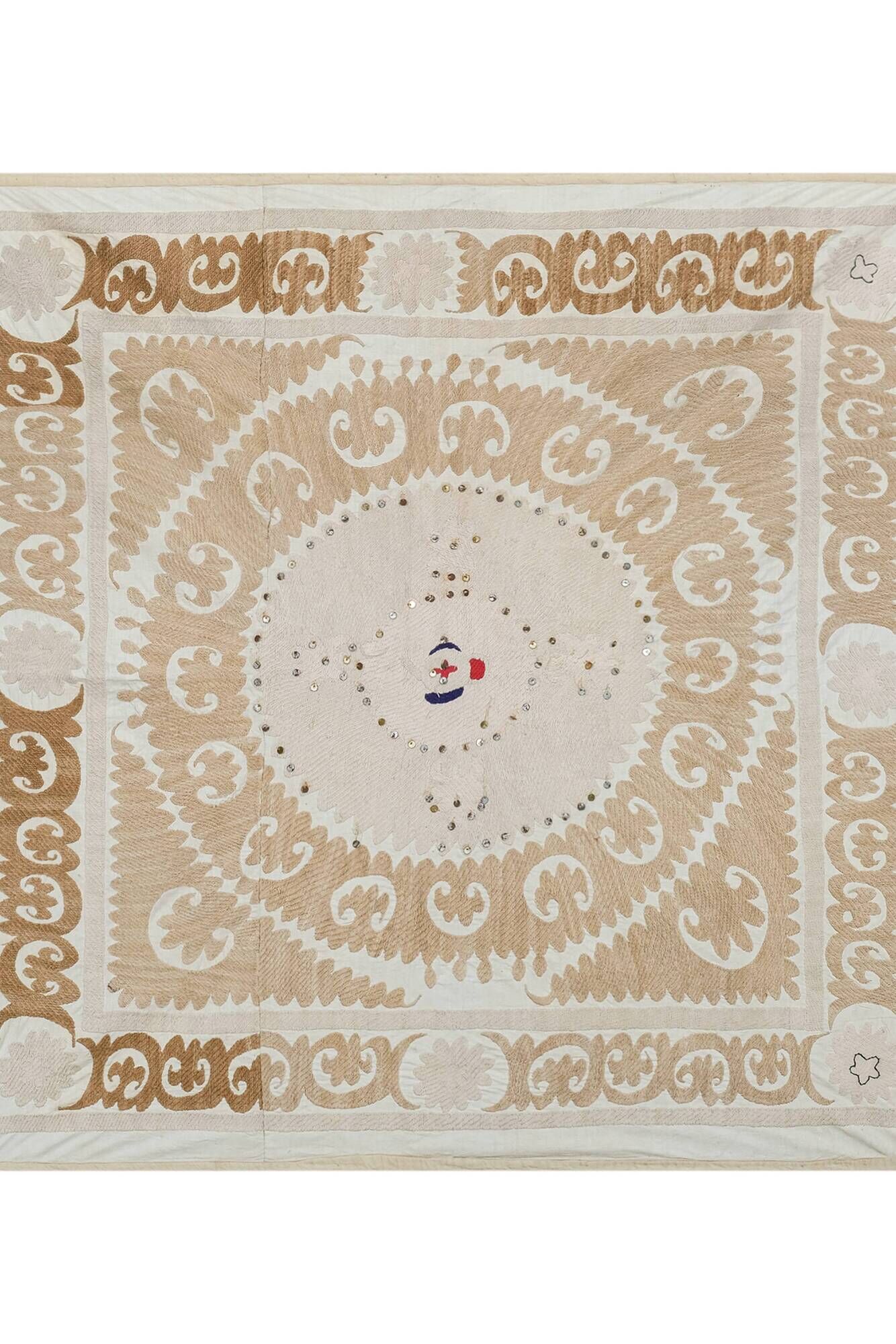 Tapis noué à la main, tapis turc vintage 130x136 cm