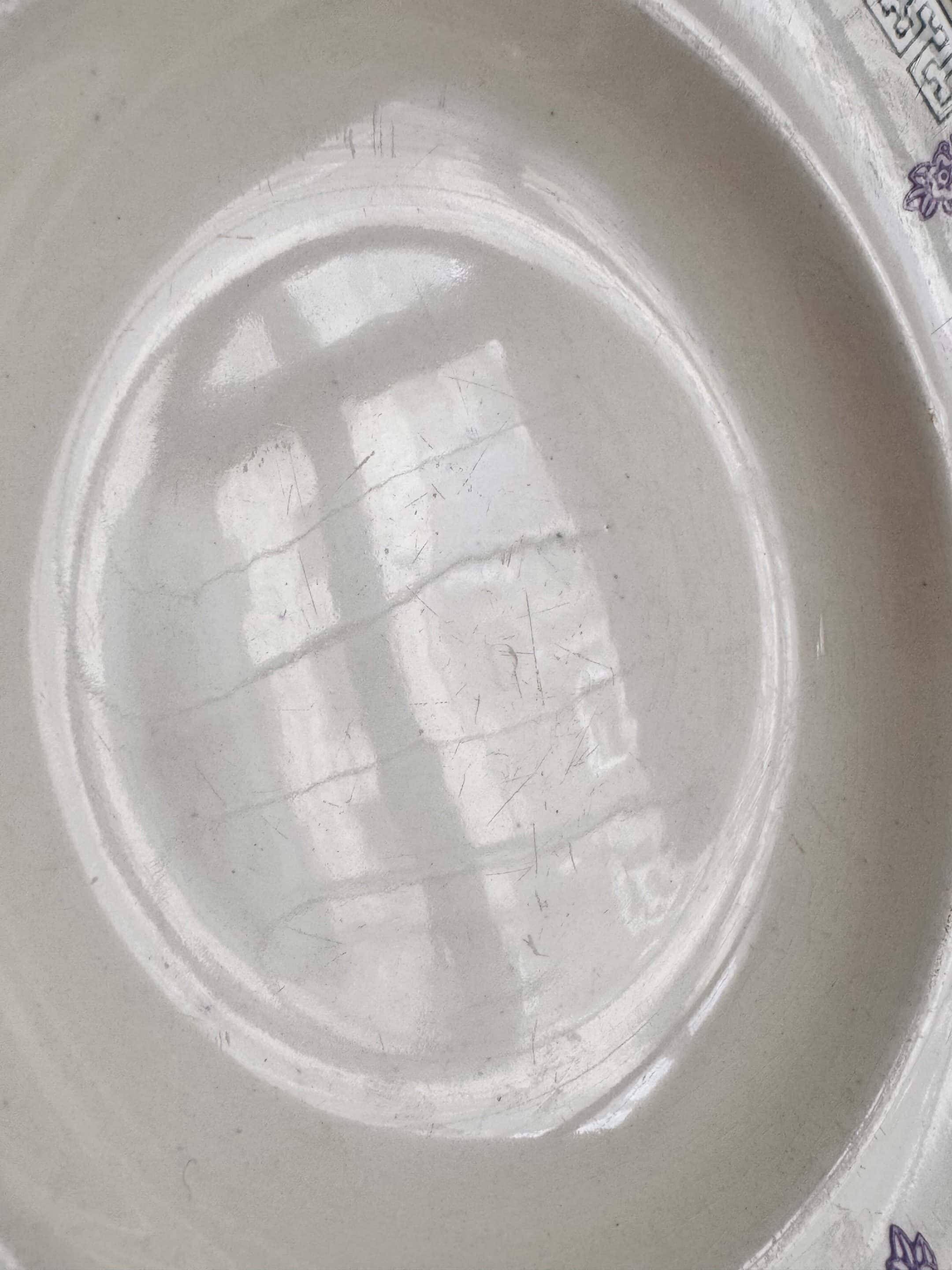 Set of 12 soup plates 1900 “Janina” Longwy