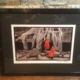Framed photo "Buddhist children, Angkor"