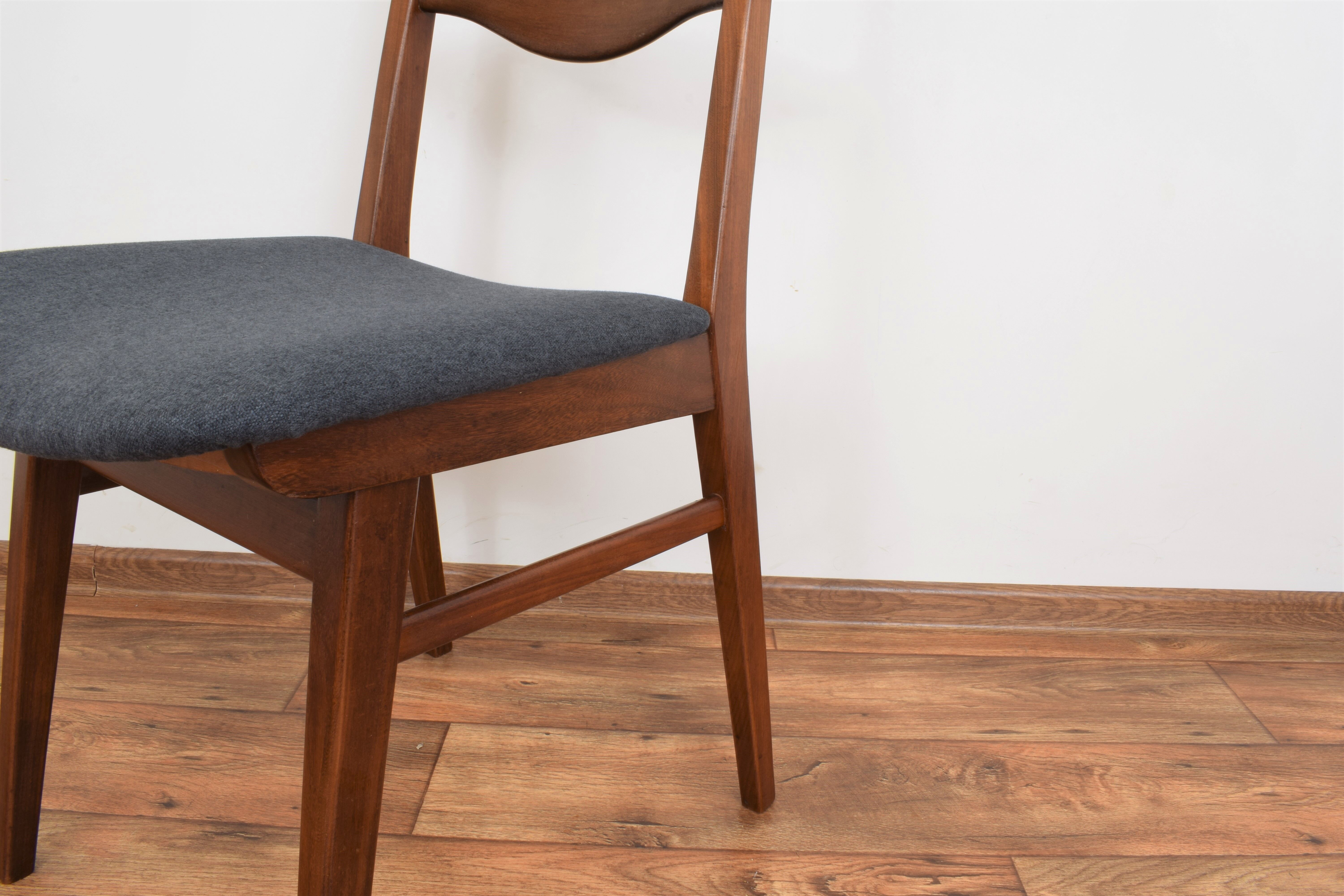 Mid-Century Teak Dining Chairs by Karl Nothhelfer, 1950s, Set of 4